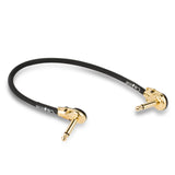 Caline Patch Cable Gold Pancake Plugs - GuitarPusher