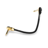 Caline Patch Cable Gold Pancake Plugs - GuitarPusher