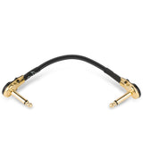 Caline Patch Cable Gold Pancake Plugs - GuitarPusher