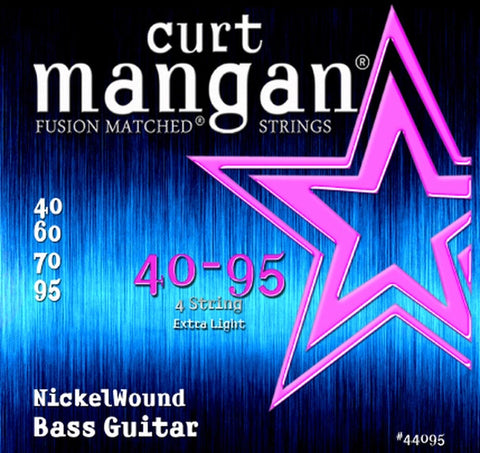 Curt Mangan Nickel Wound Bass Guitar String Set 40-95 (40 60 70 95)