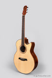 Maestro Custom Raffles All Solid Small Jumbo Acoustic Guitar Adirondack Spruce / Koa - GuitarPusher