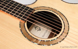 Maestro Custom Raffles All Solid Small Jumbo Acoustic Guitar Adirondack Spruce / Koa - GuitarPusher