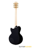 D'Angelico Deluxe Atlantic Black Electric Guitar