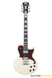 D'Angelico Premier Atlantic Vintage White Electric Guitar