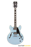 D'Angelico Premier DC Boardwalk Electric Guitar - Iced Blue Metallic