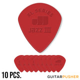 Dunlop Jazz III XL Nylon Guitar Pick Nylon 1.38mm - Red