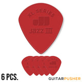 Dunlop Jazz III XL Nylon Guitar Pick Nylon 1.38mm - Red