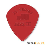 Dunlop Jazz III XL Nylon Guitar Pick Nylon 1.38mm - Red