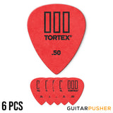 Dunlop Tortex TIII Guitar Pick 462R - 0.50mm Red