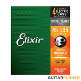 Elixir Electric Bass Nickel Plated Steel Bass Guitar Strings with NANOWEB Coating