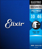 Elixir Electric Nickel Plated Steel Standard Gauge Electric Guitar Strings with POLYWEB Coating