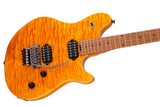 EVH Wolfgang WG Standard Quilt Maple Top, Baked Maple Fretboard - Transparent Amber (5107004558)