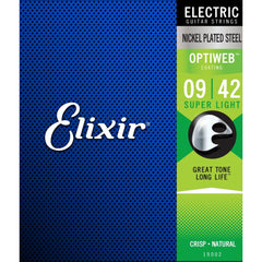 Elixir Electric Nickel Plated Steel Standard Gauge Electric Guitar Strings with OPTIWEB Coating