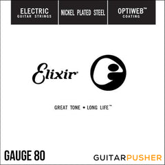 Elixir Electric Nickel Plated Steel Single Electric Guitar String with OPTIWEB Coating