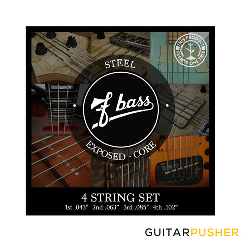 F BASS Exposed-Core Bass Strings 4-String (43-102)