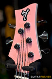 F BASS BN5 5-String Bass (Coral Pink Gloss) - Ash Body, Macassar Ebony Fingerboard