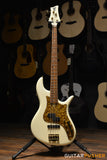 F BASS VF4-PJ P+J Bass (Olympic White) - Ash Body w/ Alder Wings, Pau Ferro Fingerboard, Gold Pearloid Pickguard w/ Aguilar Pickups, Active F Bass Preamp, & Gig Bag (850820)