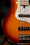 F BASS VF5-J 5-String Bass (Auburn Burst Gloss) - Ash Flat Top Body, Maple Fingerboard