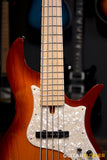 F BASS VF5-J 5-String Bass (Auburn Burst Gloss) - Ash Flat Top Body, Maple Fingerboard