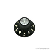 Fender Replacement Knob - Skirted Blackface / Silverface - per pc - GuitarPusher