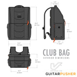 Gruv Gear Club Bag Flight-Smart Tech Backpack - Black/Orange