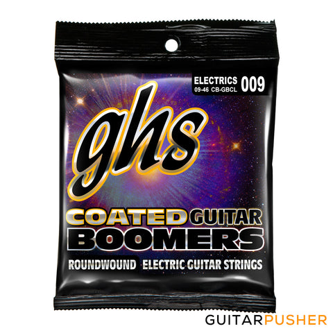 GHS Coated Boomers GBCL Custom Light Electric Guitar Strings 9-46 (9 11 16 26 36 46)