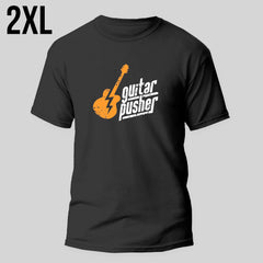 Guitar Pusher Classic Logo Black T-Shirt