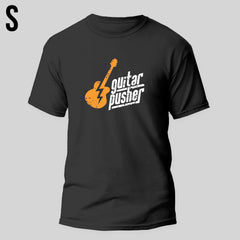 Guitar Pusher Classic Logo Black T-Shirt