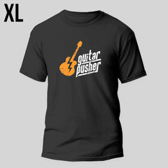 Guitar Pusher Classic Logo Black T-Shirt