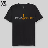 Guitar Pusher Modern Acoustic Logo T-Shirt - Black