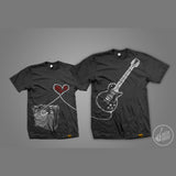 Guitar Pusher Couple Shirt