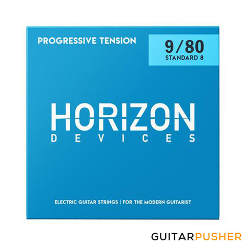Horizon Devices Progressive Tension Standard 8 Electric Guitar Strings 9-80 (9 12 15 23 33 46 60 80)