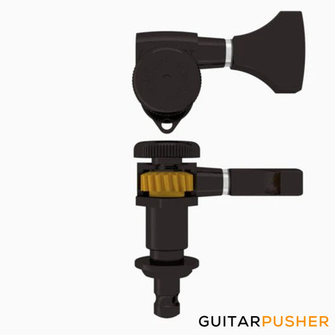 Hipshot Grip-Lock Open Guitar Locking Tuning Machine (Black) 1 pc.