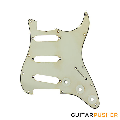 Hosco MRC-ST63MI3 SSS Master Relic Collection '63-Style Pickguard for Strat - 11-Hole - Mint Green 3 Ply G/B/G