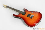 Leeky L-Series L15 HH S Style (Flamed Maple Top/Rosewood Fingerboard) - Fireburst