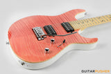 Leeky L-Series L25 HH S Style (Flamed Maple Top/Maple Fingerboard) - Pink