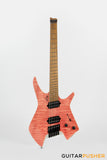 Leeky X-Series X25 Headless Electric Guitar - Pink Burst