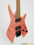 Leeky X-Series X25 Headless Electric Guitar - Pink Burst