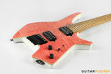 Leeky X-Series X25 Headless Electric Guitar - Pink Burst