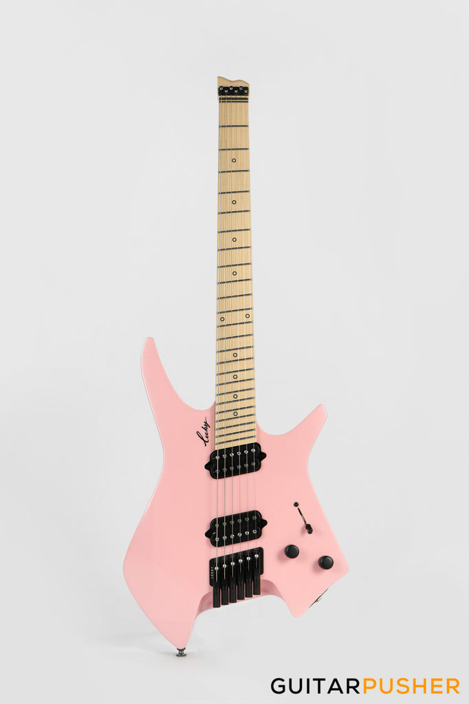 Leeky X-Series X10 Headless Electric Guitar - Pink – GuitarPusher