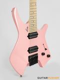 Leeky X-Series X10 Headless Electric Guitar - Pink