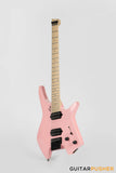 Leeky X-Series X10 Headless Electric Guitar - Pink