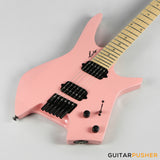 Leeky X-Series X10 Headless Electric Guitar - Pink