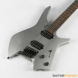 Leeky X-Series X10 Headless Electric Guitar - Titanium Gray