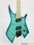 Leeky X-Series X15 Headless Electric Guitar - Blue Burst