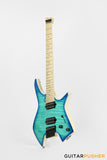 Leeky X-Series X15 Headless Electric Guitar - Blue Burst