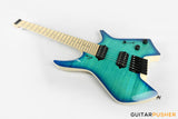 Leeky X-Series X15 Headless Electric Guitar - Blue Burst