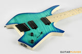 Leeky X-Series X15 Headless Electric Guitar - Blue Burst