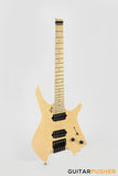 Leeky X-Series X15 Headless Electric Guitar - Natural