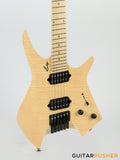 Leeky X-Series X15 Headless Electric Guitar - Natural